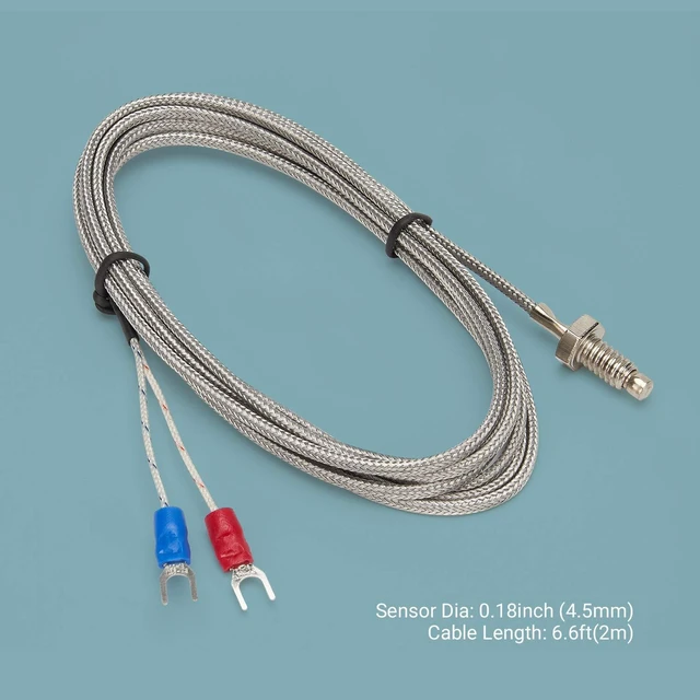 Alt view image 4 of 6 - PID Temperature Controller Kit, High Voltage 100ACV to 240ACV, Comes with SSR 40DA Solid State Relay, K Type Thermocouple, and White Heat Sink
