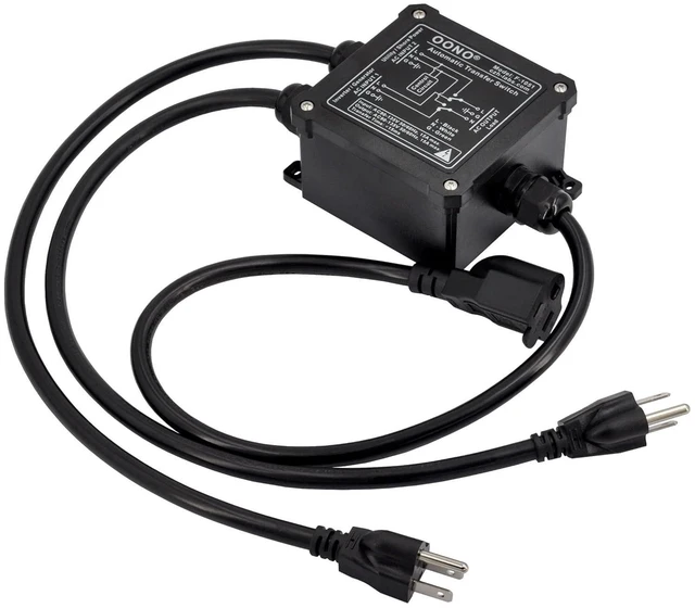 Main image of AC120V 15Amp Automatic Transfer Switch, ATS Auto Transfer Switch (NEMA 5-15P/R)