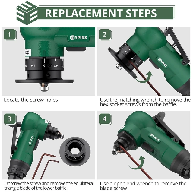 Alt view image 7 of 7 - Mini Pneumatic Chamfering Tool 16pcs C&R-angle Blades Straight 45° Arc Beveling,Metal Air Chamfer 30000 RPM,Edge Deburring for Copper,Aluminum,Steel,Wood,Acrylic,1/4" Inlet,Precision,Quieter