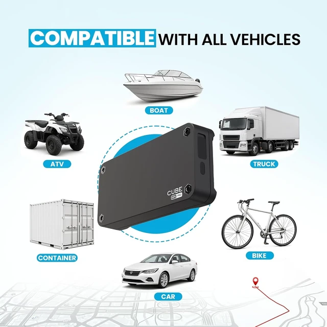 Alt view image 4 of 7 - Cube Pro GPS Tracker with 4G LTE & 1 Year Battery - IP67 Waterproof Real Time GPS Tracker for Cars - Hidden Magnetic Tracking Device for Cars, Fleets, Trailers