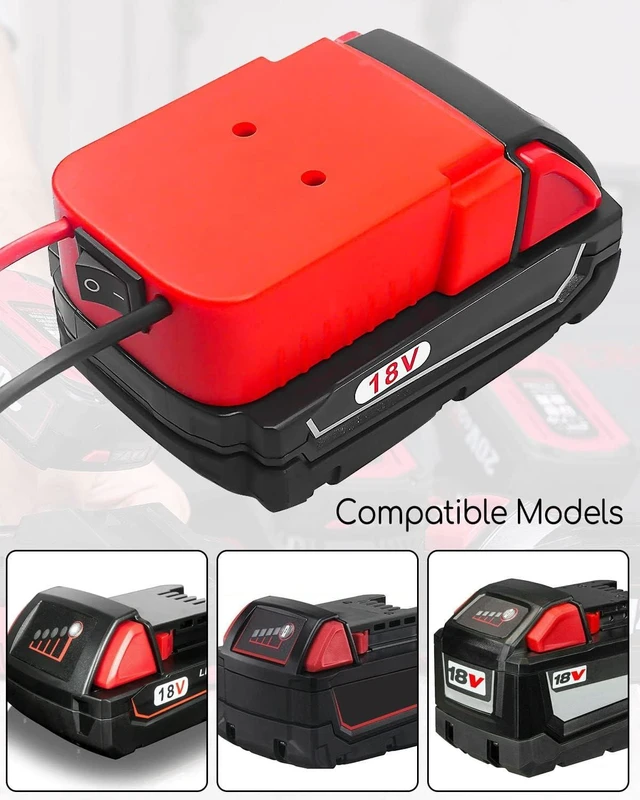 Alt view image 6 of 7 - Power Wheel Adapter Kit Fit for Milwaukee M18 18V Battery with Voltage Regulator Fuse and Wire Terminals, Upgrade Battery Adapter Conversion Connector Suit for DIY Rc Truck, Robotics and Rc Car Toys