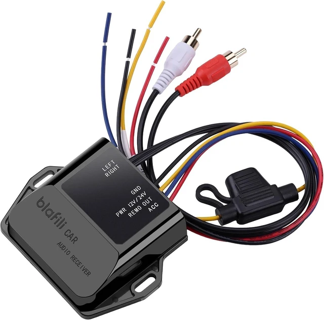 Alt view image 8 of 14 - CAR Bluetooth 5.2 Receiver aptX Adaptive, aptX HD, AAC, SBC 12V/24V Compatible, Remote Trigger, Stereo RCA Output Wireless A2DP Adapter for Car, Truck, Marine, Powersport Audio Systems