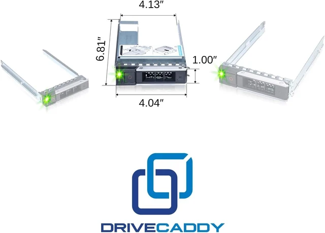 Alt view image 6 of 7 - 3-Pack - 3.5" Hard Drive Caddy with 2.5" to 3.5" HDD Adapter - Compatible for Dell PowerEdge Servers - T360 R360 T560 R660 R660xs R6615 R6625 R7615 R7625 R760 R760xs R760xd2