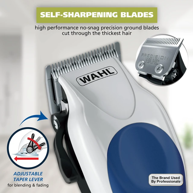 Alt view image 11 of 14 - Clipper USA Color Pro Corded Haircutting Kit with Color Guide Combs | Color-Coded Guide Combs For Easy At Home Haircuts For Men, Women & Kids, Corded Power, Adjustable Taper Lever Model 3029694