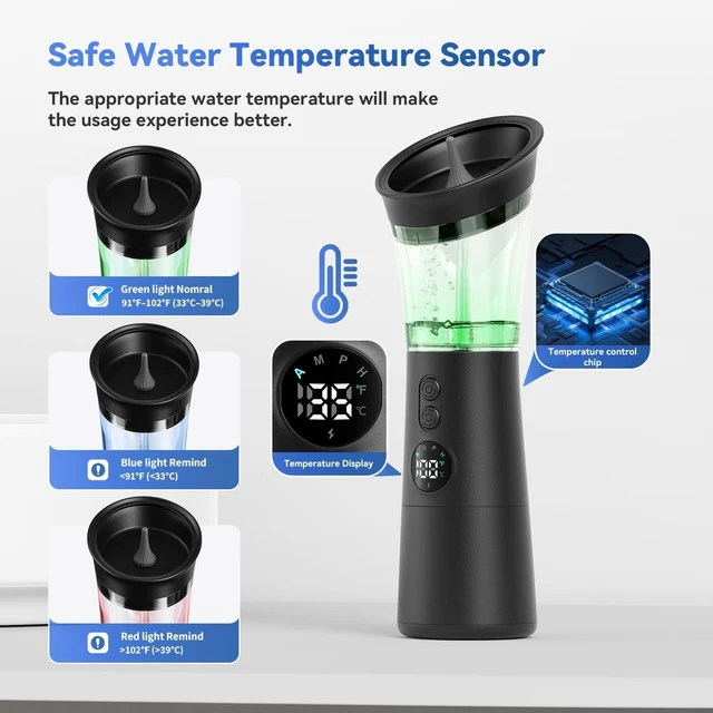 Alt view image 14 of 14 - Ear Wax Removal Kit with Temperature Sensor, 4 Pressure Modes | Safe & Gentle Ear Cleaner with 2-IN-1 Water Tank, One-Hand Electric Operation, IPX7 Waterproof & Easy to Maintain, Home Use