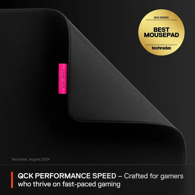 Alt view image 9 of 14 - QcK XL Performance Speed Gaming Mousepad Extra Density for a Smooth Glide Low-Profile Edge Stitching Non-Slip Neoprene Rubber Base 15.75 x 34.43 inch FPS, MOBAs, RTS, MMO