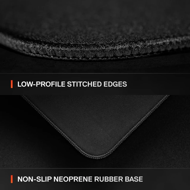 Alt view image 12 of 14 - QcK XL Performance Speed Gaming Mousepad Extra Density for a Smooth Glide Low-Profile Edge Stitching Non-Slip Neoprene Rubber Base 15.75 x 34.43 inch FPS, MOBAs, RTS, MMO