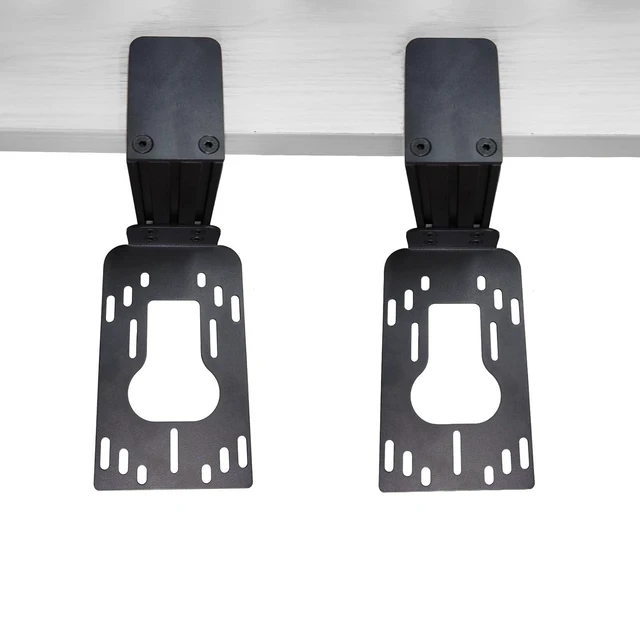 Alt view image 2 of 6 - 2 Set Hotas Desk Mount for Flight Simulator Controls - Compatible with Thrustmaster Sol R2/R1, Hotas 4/X/One/Stick X/T-16000M Flight Throttle and Joystick Hotas Flight Sim Controller Holder