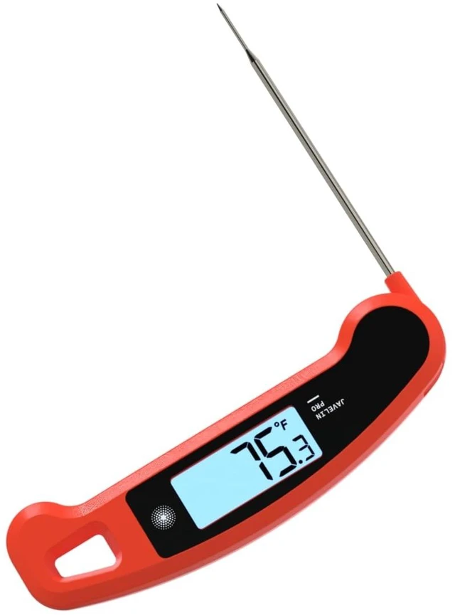 Alt view image 8 of 12 - Javelin® PRO Classic Ultra-Fast 2-Second Professional Digital Instant Read Meat Thermometer for Grill and Cooking, Auto-Rotating Backlit Display, IP65 Water Resistant, NSF Certified Sambal