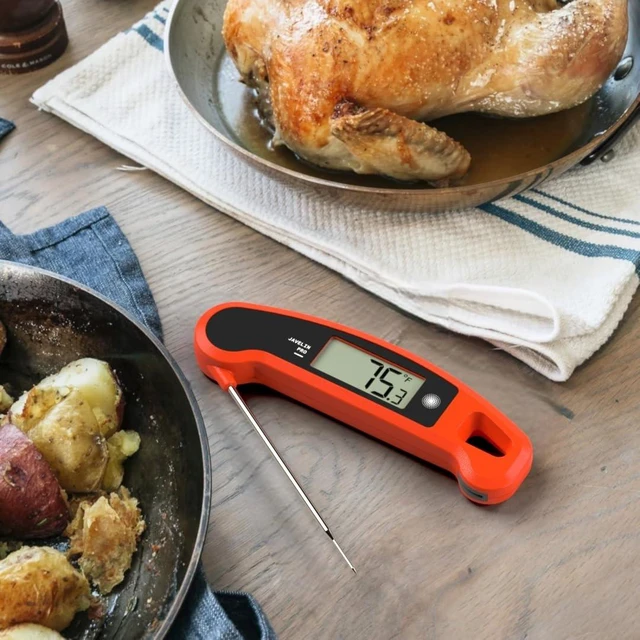 Alt view image 11 of 12 - Javelin® PRO Classic Ultra-Fast 2-Second Professional Digital Instant Read Meat Thermometer for Grill and Cooking, Auto-Rotating Backlit Display, IP65 Water Resistant, NSF Certified Sambal