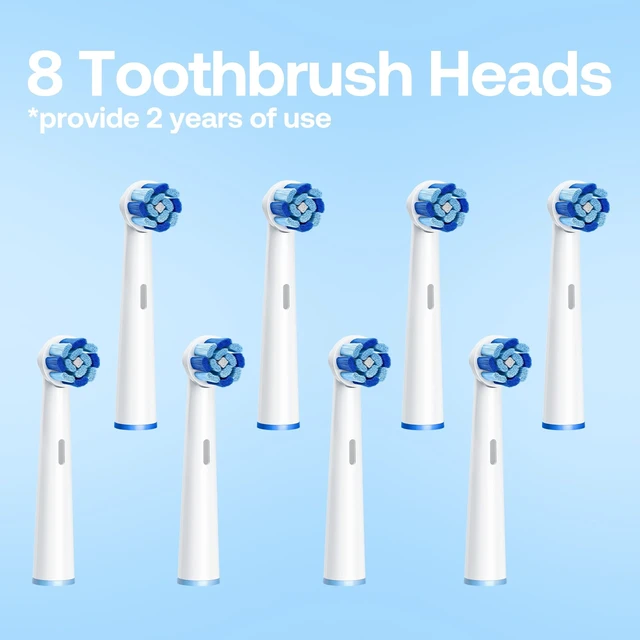 Alt view image 10 of 14 - R2 Rotating Electric Toothbrush for Adults with Pressure Sensor | 8 Brush Heads, Travel Case, 5 Modes, Rechargeable Power, 30-Day Battery, 2-Minute Smart Timer, IPX7 Waterproof, Pink