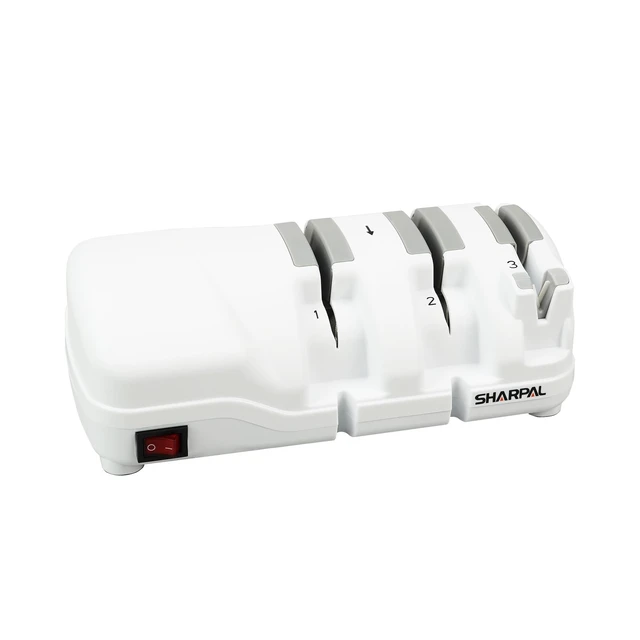 Alt view image 7 of 12 - 198H Electric Knife Sharpener 3 Stage with Diamond Wheels | Suit for Double-Beveled Straight Edge Knives, Quick Razor-Sharp Results, Low Noise