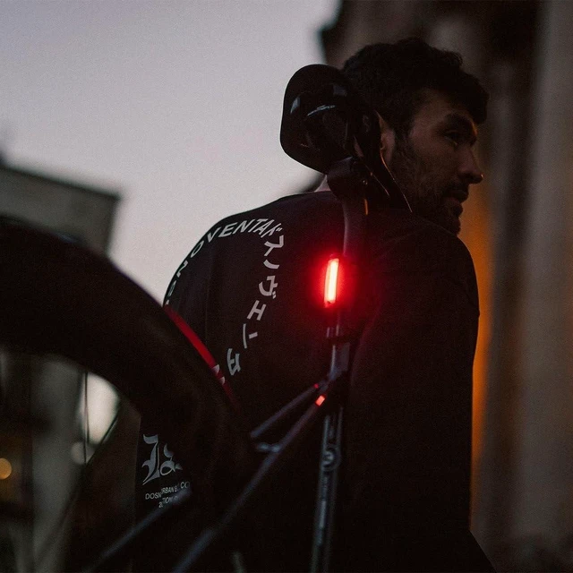 Alt view image 9 of 12 - Plus Twinpack USB Rechargeable Front & Rear Bike Light Black | USB rechargeable front and rear light set with 450 m visibility, IP66 waterproof and versatile mounting