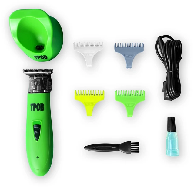 Alt view image 10 of 14 - Ghost X Beard Trimmer Hair Clippers for Men, Professional Hair T-Blade Trimmer Cordless Rechargeable Edgers Clippers Electric Beard Shaver (Ghost X Slime)