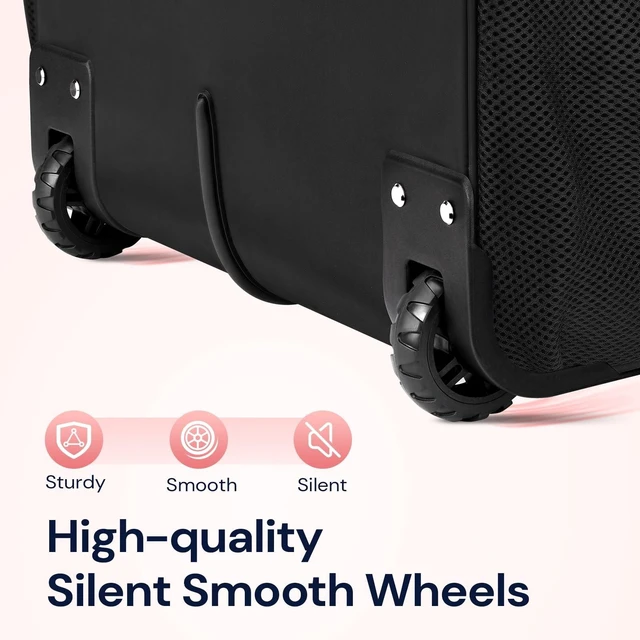 Alt view image 12 of 14 - Rolling Laptop Bag Women, 17.3 Inch Rolling Briefcase for Women | 40L Extra Large Capacity, Laptop Bag with Wheel, Rolling Computer Bag for Work, Travel, College, Business, Wife, Mom, Teacher