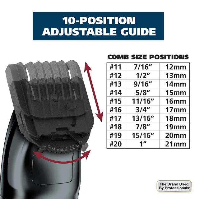 Alt view image 12 of 14 - USA Rechargeable Lithium Ion All in One Beard Trimmer for Men | Hair Trimmer For Beard Grooming, Detailing Edges, Ear & Nose Hair Clean Ups, Multi-Attachment Head Trimmer Model 9854-600B