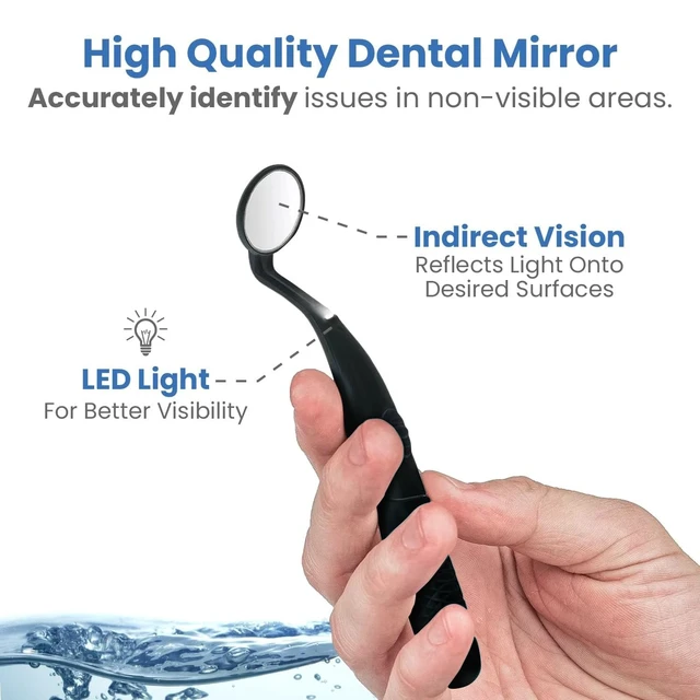 Alt view image 14 of 14 - Home Dental Center Rechargeable Power Toothbrush & Smart Water Flosser - Complete Family Oral Care System - 10 Attachments and Tips Included - Various Modes & Timers (Black)