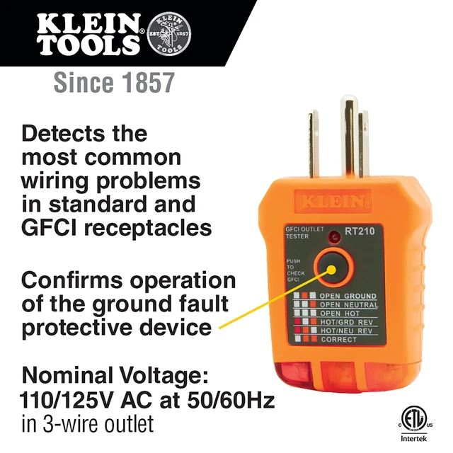 Alt view image 11 of 14 - MM320KIT Digital Multimeter Electrical Test Kit, Non-Contact Voltage Tester, Receptacle Tester, Carrying Case and Batteries