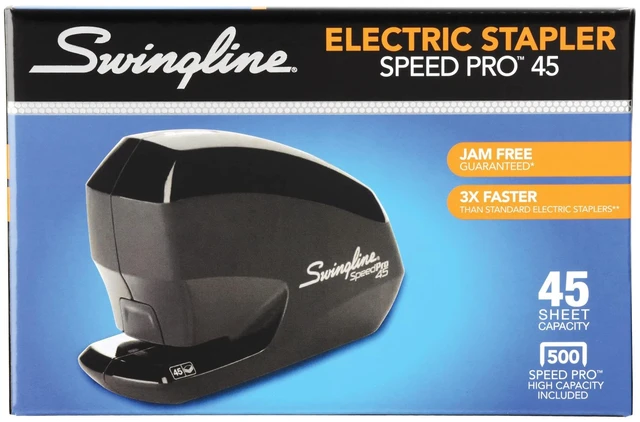 Alt view image 8 of 8 - Electric Stapler, Speed Pro 45, 45 Sheet Capacity, Black (S7042155)