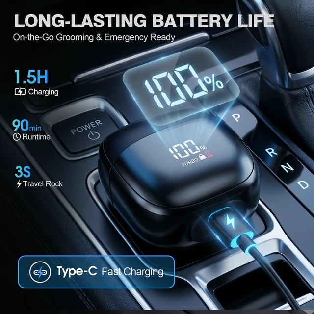 Alt view image 13 of 14 - Electric Foil Shaver for Men, 6-Blade Razor for a Comfortable Shave | Close, comfortable shaving with an advanced floating 6-blade system, wet & dry performance, and USB-C fast charging