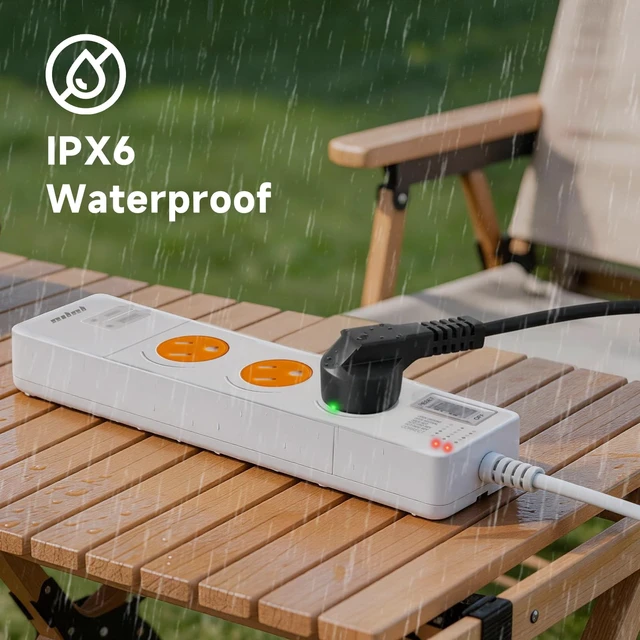 Alt view image 9 of 10 - Power Strip with Rotating Safety Shutter USB Charging&Circuit Tester | 6.0ft Extension Cord 3 Outlet(1875W/15A)2 USB Ports 20W Fast Charging (1 USB C )anti-shock protection,Overload protection