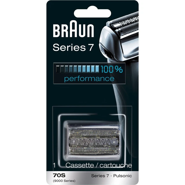 Alt view image 14 of 14 - Series 7 70S Electric Shaver Head Replacement Cassette Silver | Foil and cutter set, fits select electric models, designed for a closer shave
