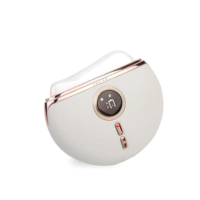 Alt view image 7 of 12 - Electric Gua Sha Device, Gua Sha Facial Tools with Heat and Vibration, Gua Sha Face Massager for Lymphatic Drainage, Lift, Puffiness, Rejuvenation Natural Glow (White)