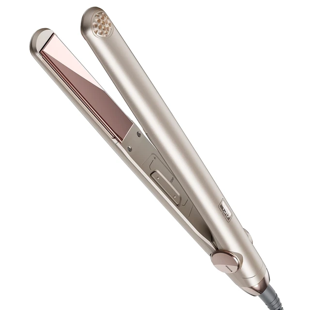 Alt view image 8 of 14 - Flat Iron Hair Straightener and Curler 2 in 1 with 10s Fast Heating, 1 Inch Professional Titanium Straightening Curling Iron with 32 Adjustable Temp and Automatic Shut Off, Champagne