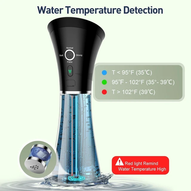 Alt view image 10 of 14 - Ear Wax Removal - Electric Ear Cleaner with IPX7, Water Powered Ear Cleaning Tool with Irrigation Flusher, 6 Tips, 4 Pressure Settings - Safe & Effective for Ear Wax Cleaning Gifts for Women Men