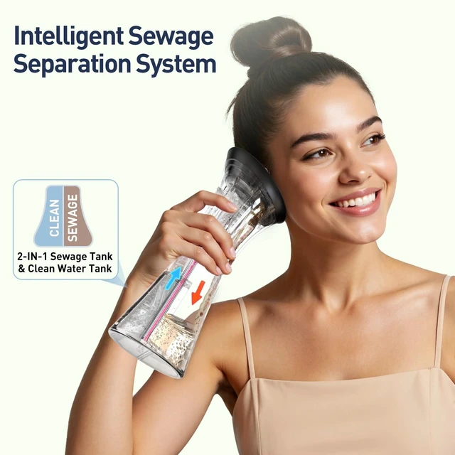 Alt view image 13 of 14 - Ear Wax Removal - Electric Ear Cleaner with IPX7, Water Powered Ear Cleaning Tool with Irrigation Flusher, 6 Tips, 4 Pressure Settings - Safe & Effective for Ear Wax Cleaning Gifts for Women Men