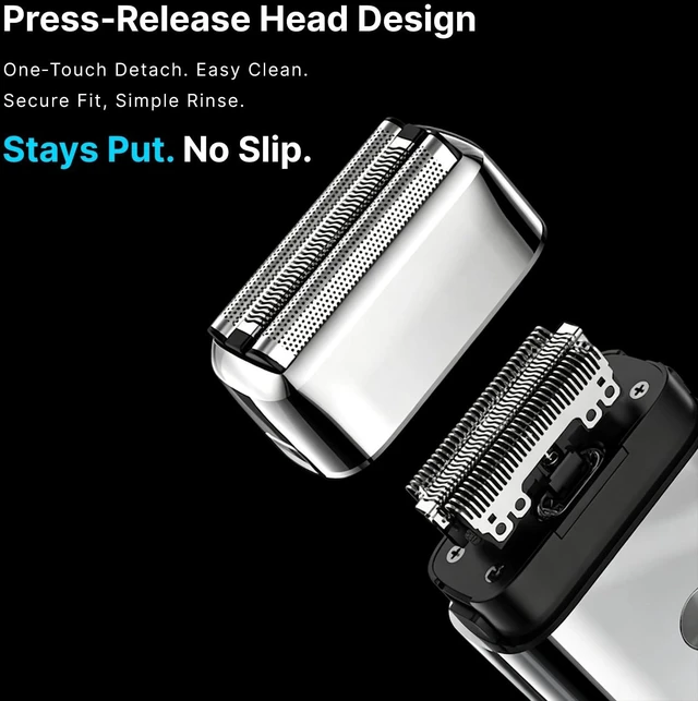 Alt view image 10 of 14 - ForgeBlade All-Metal Electric Foil Shaver for Men IP67 Waterproof 10000RPM Portable Mini Electric Razor for Shaving Face with Precision Trimmer, Battery Powered Mens Shavers for Beard & Head