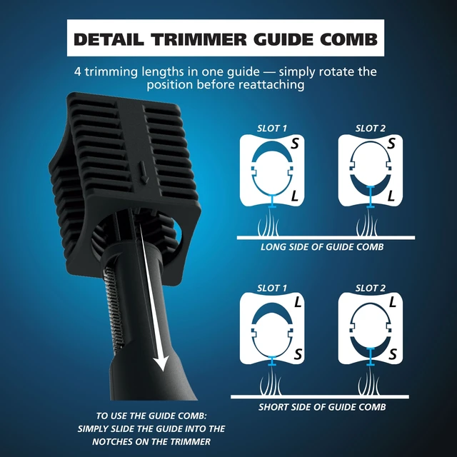 Alt view image 13 of 14 - Pro Series Rechargeable Dual Sided Eyebrow, Ear & Nose Hair Trimmer | Painless Dualtech Eyebrow, Ear & Nose Hair Removal For Men, Rechargeable Facial Hair Removal Device Model 3025656
