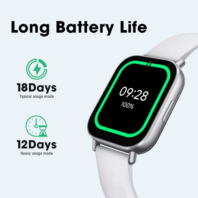 Alt view image 13 of 14 - Active Smart Watch, Step Counter Sport Watch for Women Men with 2" LCD Large Display, 140 Sports Modes, 5ATM Waterproof (Active-Matte Silver)