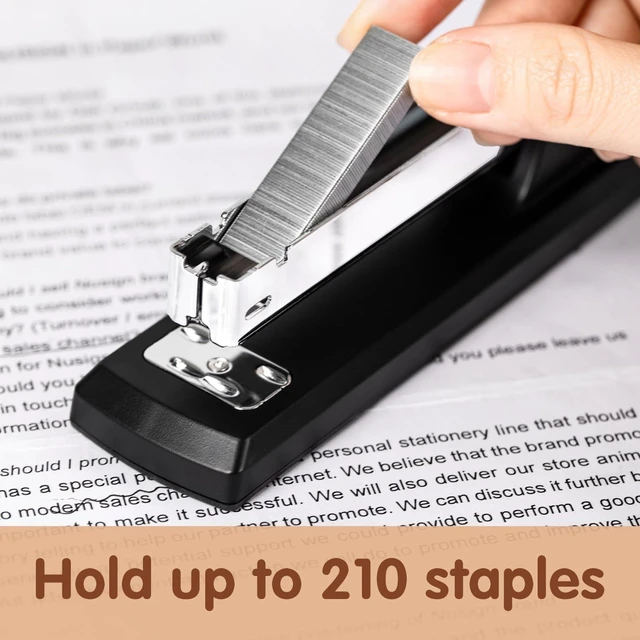 Alt view image 12 of 14 - Stapler, 12 Pack Staplers, 12000 Staples and 12 Staple Removers, Black | Staplers for Desk, 25 Sheet Capacity