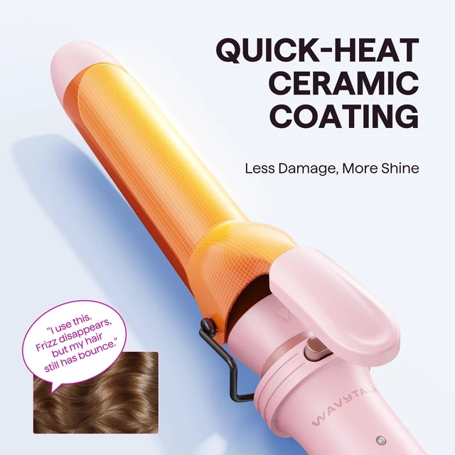 Alt view image 13 of 14 - 3 in 1 Curling Wand Set with Heated Round Brush,Versatile Styling | Ceramic Curling Iron Set with Flat Iron Hair Straightener, 1 1/4 inch Curling Iron, Less Damage, Dual Voltage Hair Curler