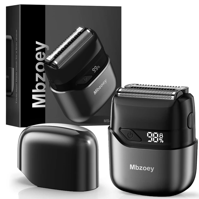 Alt view image 8 of 14 - Electric Foil Shavers for Men: IPX7 Waterproof - Magnetic Cover | Mini Razor for Travel - Face Shaver with LED Display & USB-C Fast Charge - Micro-Comb Technology & Precision Blades