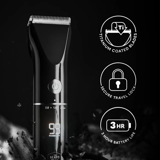 Alt view image 9 of 14 - Beard Trimmer for Men - Electric Cordless Rechargeable Beard & Hair Trimmer - High Power 7000 RPM - 8 Color Guides 45 Unique Trim Lengths - Travel Lock