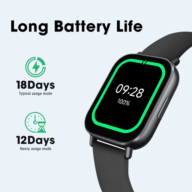 Alt view image 13 of 14 - Active Smart Watch, Step Counter Watch for Women Men with 2" LCD Large Display, 140 Sports Modes, 5ATM Waterproof (Active-Midnight Black)