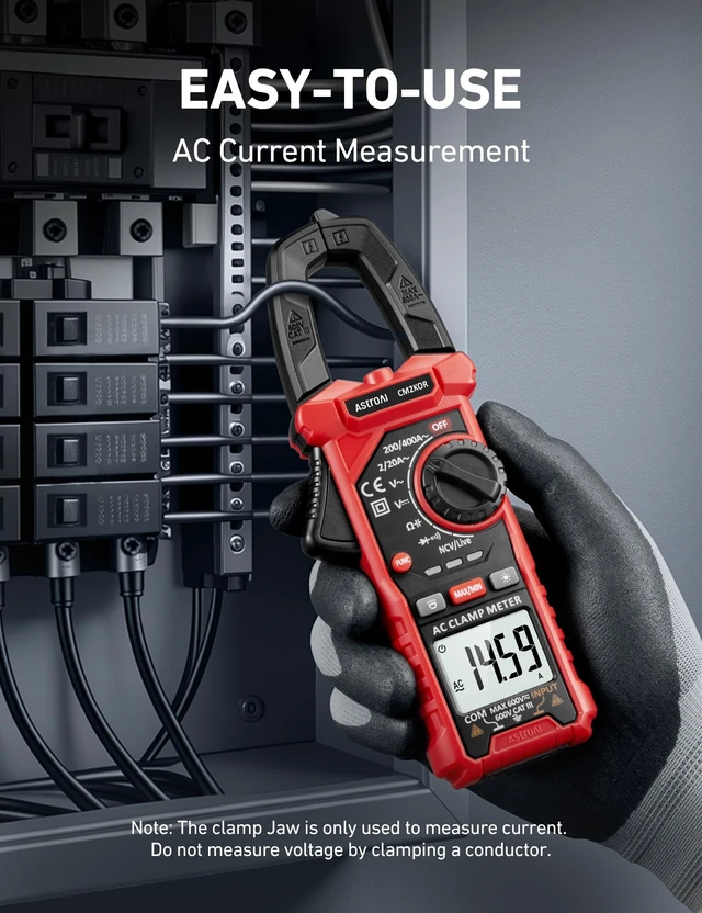 Alt view image 12 of 14 - Electrical Test Kit ETK3, 2000 Counts Digital Clamp Meter & Non-Contact Voltage Tester Pen & GFCI Outlet Tester, for Home & Professional Use