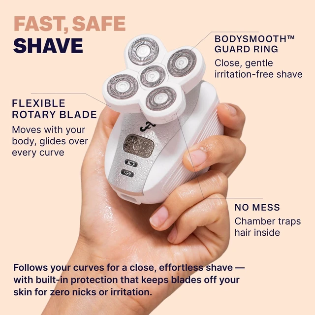 Alt view image 11 of 14 - FlexSeries Electric Razor for Women - Silk Smooth Legs, Body Hair, & Pubic Shaver - for Private Area, Sensitive Skin, Bikini Trimmer