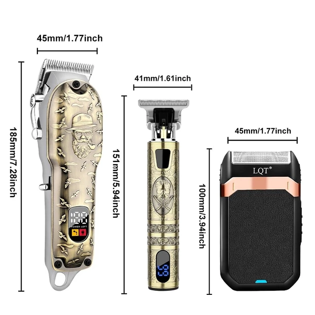 Alt view image 14 of 14 - Hair Clippers Set for Men, Hair Clipper Trimmer with LED Display, Professional Cordless Hair Clipper Shaver Beard Trimmer, Hair Cutting Machine for Men, Holiday Gift for Him Father's Day Gift