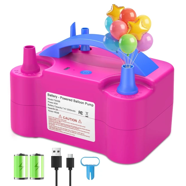 Alt view image 8 of 14 - Electric Balloon Pump | Cordless Electric Balloon Pump with Rechargeable Battery, Type-C Charging
