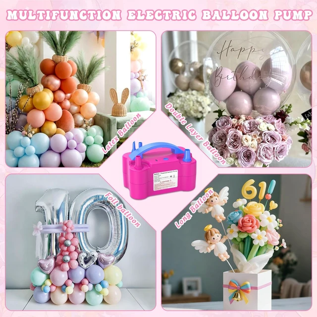 Alt view image 13 of 14 - Electric Balloon Pump | Cordless Electric Balloon Pump with Rechargeable Battery, Type-C Charging