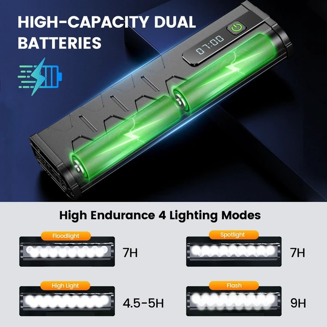 Alt view image 11 of 14 - 17 LED Bike Lights 5000 Lumen, Super Bright Bicycle Light for Night Riding, USB Rechargeable Bike Headlight and Taillight, Waterproof Wide Beam Bike Front Light with Digital Power Display