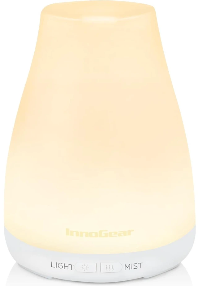 Alt view image 8 of 14 - Essential Oil Diffuser Ultrasonic Diffusers for Home, Basic White | 100ml, Small Humidifier, Cool Mist, Aromatherapy, Run up to 8hrs, Waterless Auto Off, 7 Lights, Living Room, Quiet, Bedroom