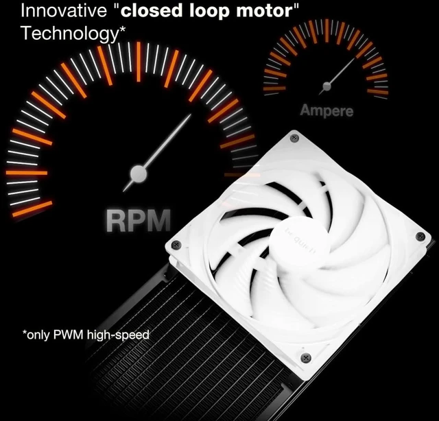 Alt view image 14 of 14 - Pure Wings 3 120mm PWM High-Speed Case Fan, Maximum Airflow | Speed-regulating Closed Loop Motor, Extraordinary Air Pressure, Gaming PC Computer Air Fan, Very Quiet Operation
