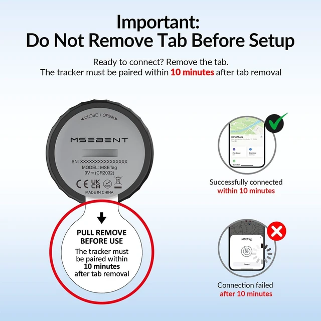 Alt view image 9 of 14 - Tracker Tag (4 Pack) - Apple MFi Certified & IP67 Waterproof | Works with Apple Find My Network (iOS) to Track Keys, Wallet, Luggage & More