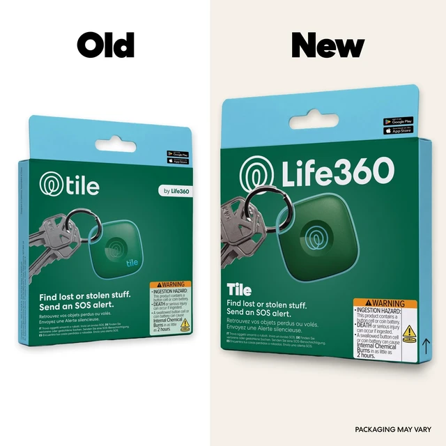 Alt view image 9 of 14 - Tile - Bluetooth Tracker, Keys Finder and Item Locator for Keys, Bags and More. Phone Finder. Both iOS and Android Compatible. 1-Pack (Green Surf)