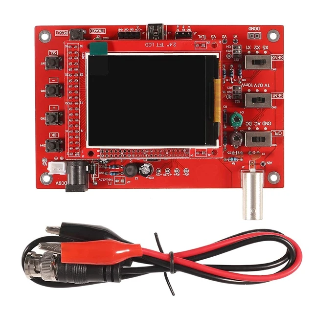 Alt view image 7 of 12 - 138 DIY Oscilloscope Kit Opening Source 2.4" TFT 1MSPS Pocket-Size Digital Oscilloscope Kit with DIY Parts & Probe, Handheld Pocket Electronic Learning Set, Assembled Vision