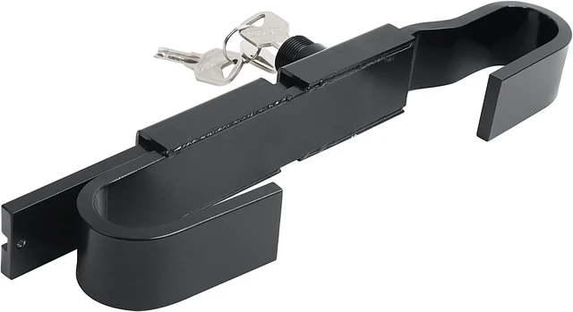 Alt view image 12 of 14 - Adjustable Heavy-Duty Steel Shipping Container Lock Cargo Door & Trailer Box Lock with 2 Keys